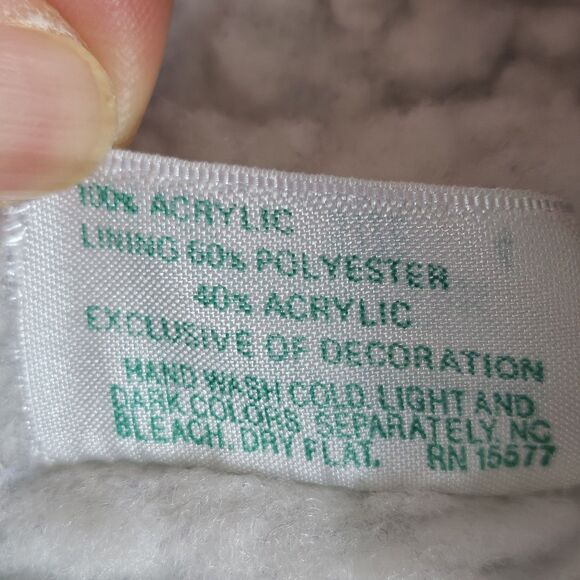 Vintage A Tiny Tots Original Baby Kintted Sky Airplane Sherpa Jacket Size 4T - Picture 4 of 9